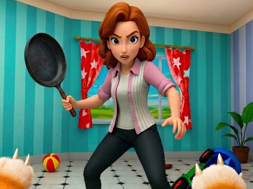 Bad Cat Prankster Moms Return